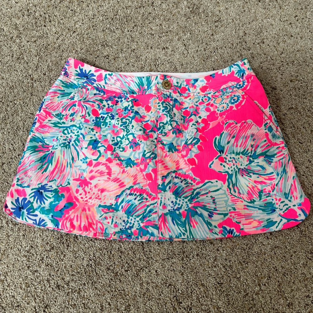 Lilly Pulitzer Skirt with shorts- Pink